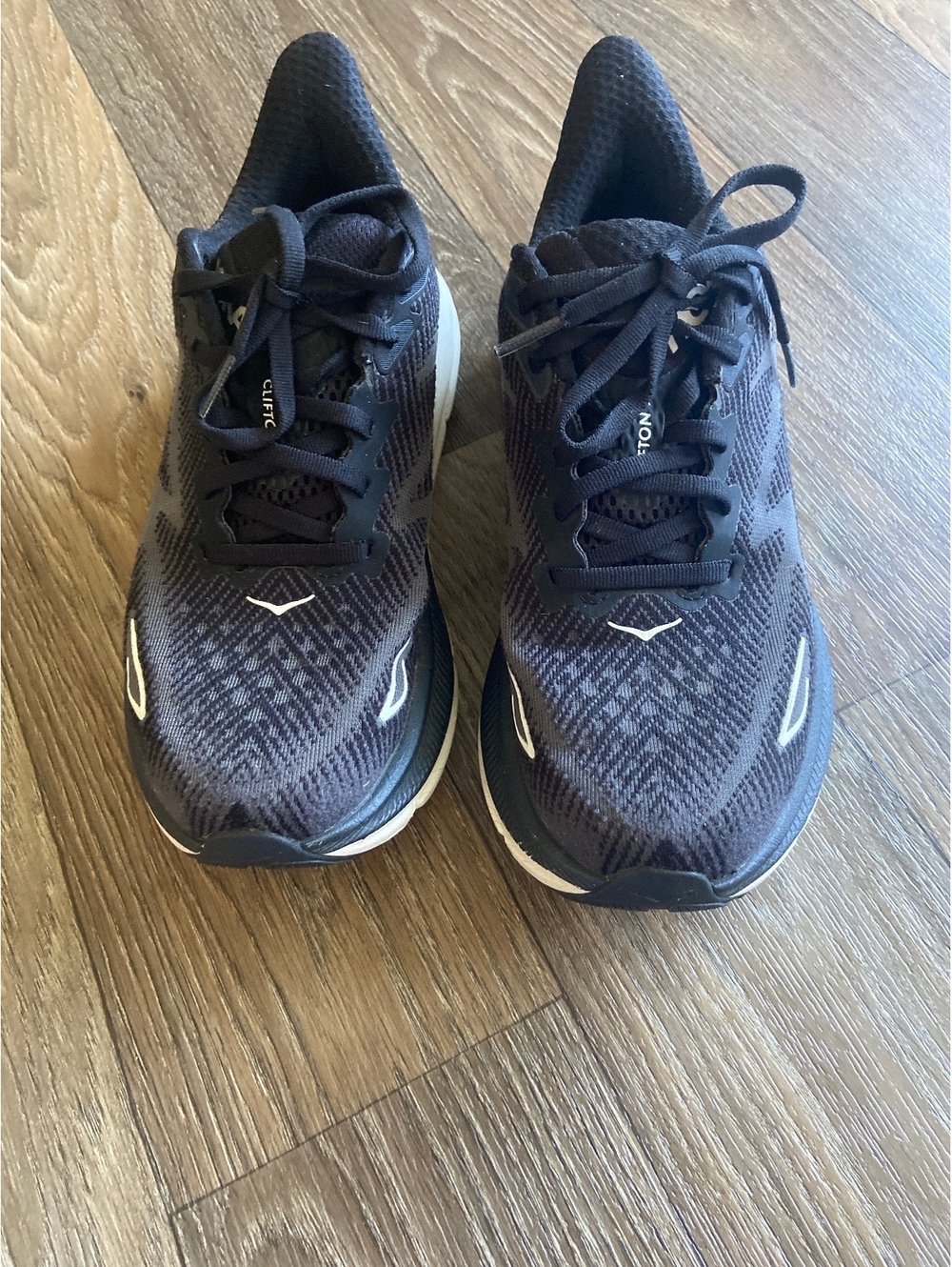 Hoka One One Clifton 9 Running Shoes Black Size 7.5B
